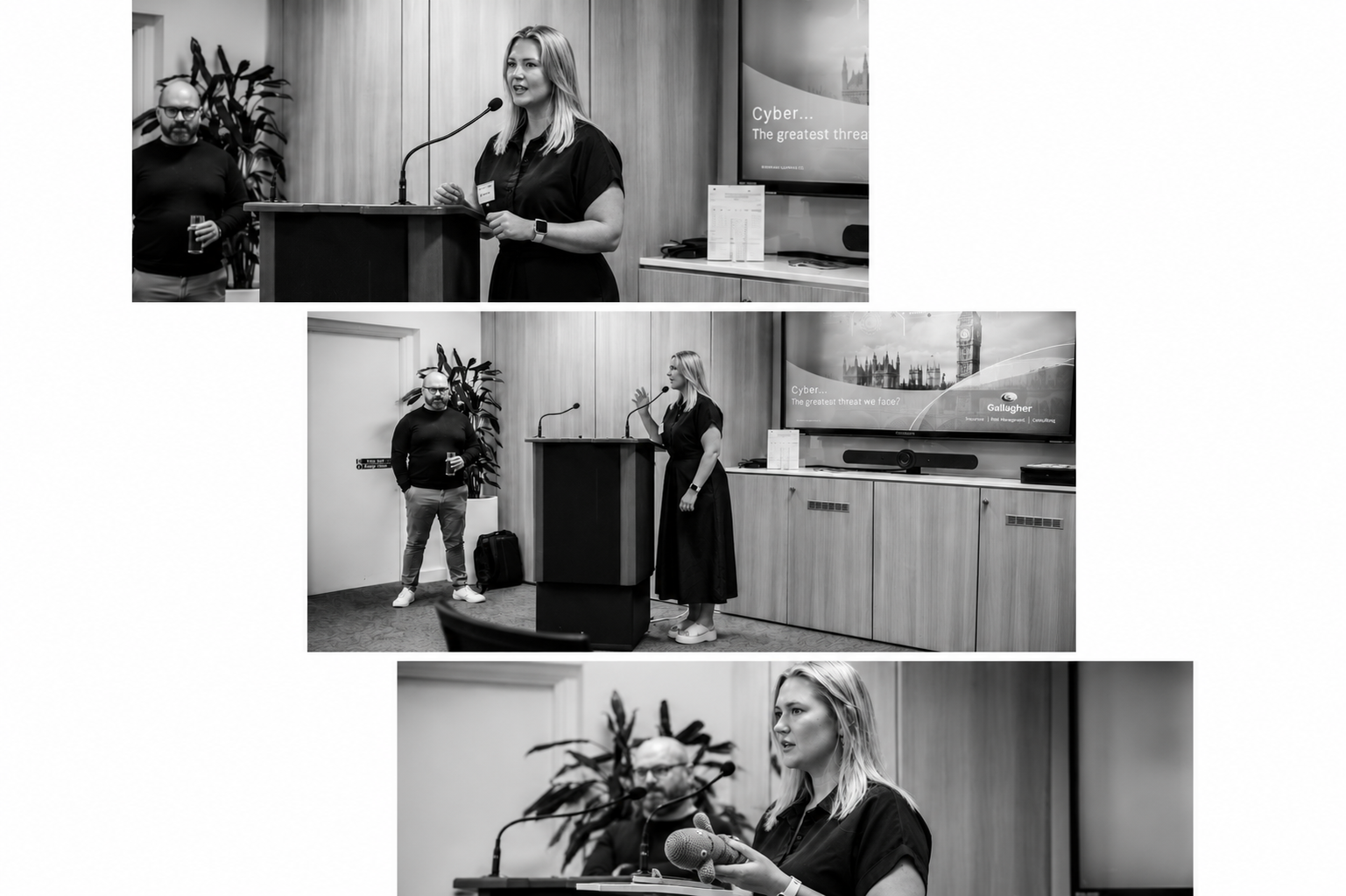 Stephanie Smith speaking — event collage